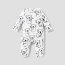 Baby Boy/Girl  Childlike Animal Print Button Long Sleeves Jumpsuit