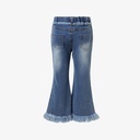 Kid Girl Sweet Tasseled Denim Jeans