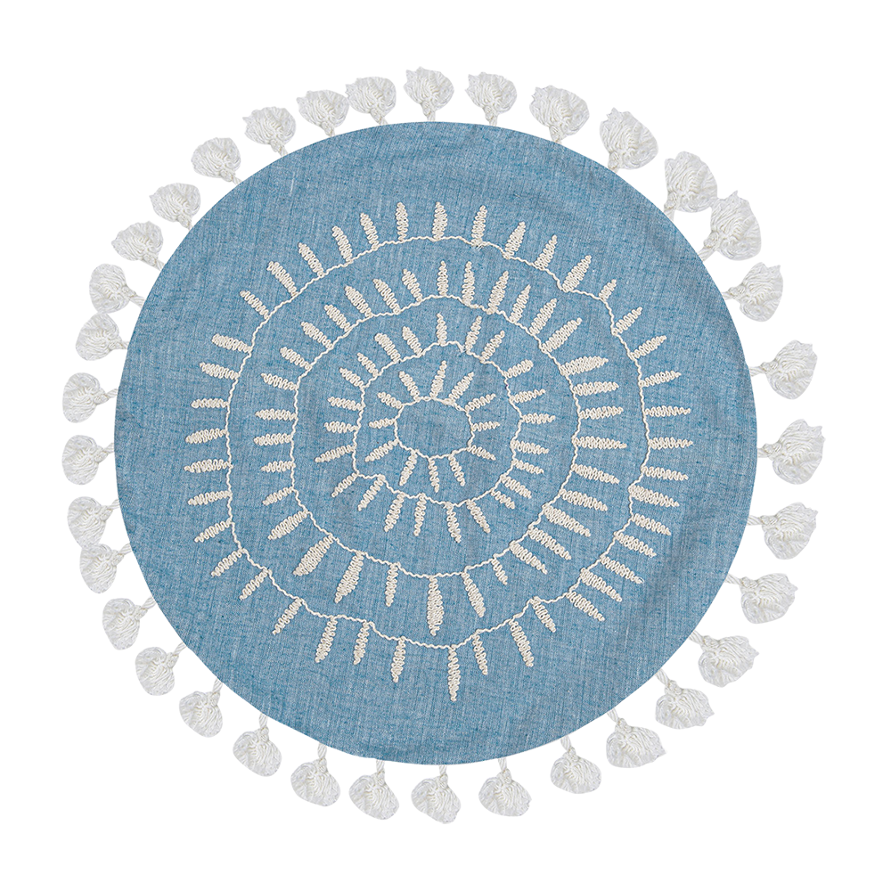 Crane Caspian Round Pillow