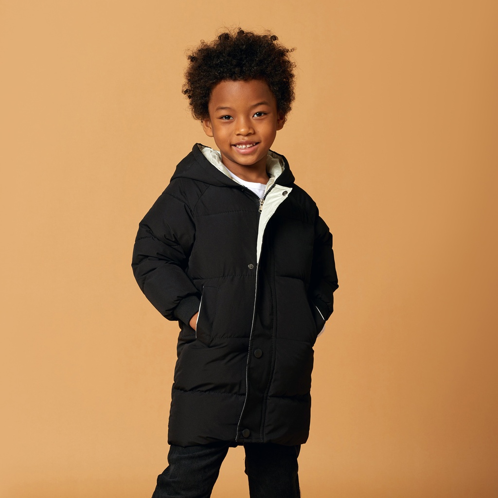 Toddler/Kid Boy/Girl Hooded Long Cotton-Padded Jacket Coat