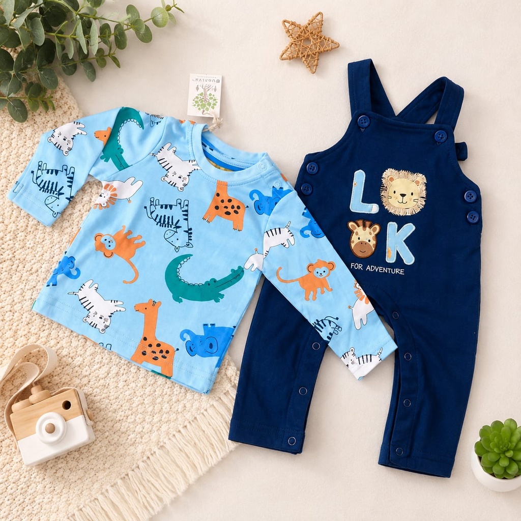 Little Wild Explorer Romper Set