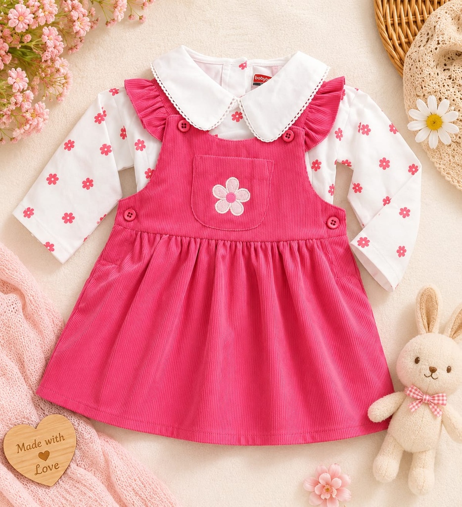 Pink Blossom Baby Dress Set