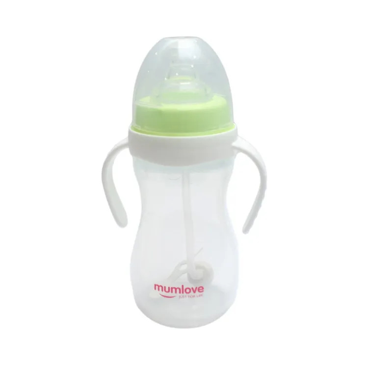 Mumlove Green 270ml Wide Neck Calabash Feeding Bottle (KD)