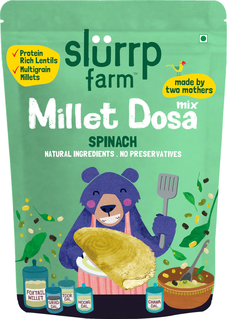 Slurrp Farm Millet Dosa Mix: Spinach 150g