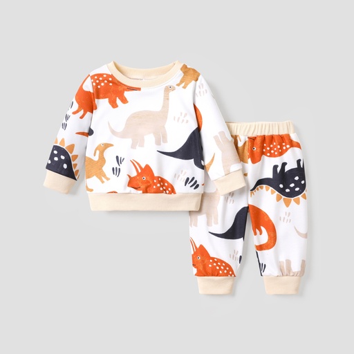 [SC9-20772797] 2pcs Baby Girl/Boy Dinosaur Animal Pattern Causal Set