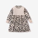 Toddler Girl Leopard Print Long Sleeve Sweater Dress