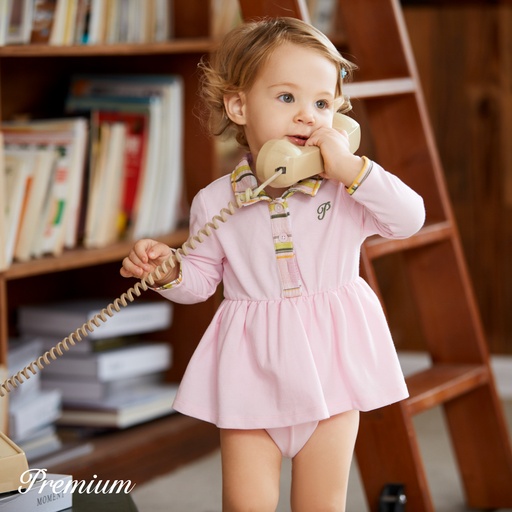 [SC9-20681294] 100% Cotton Elegant Baby Girl Romper with Button