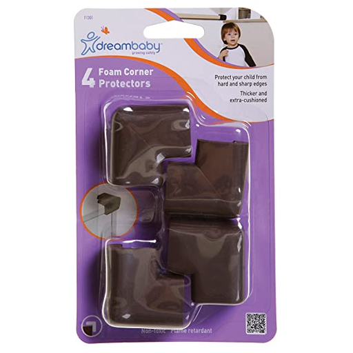 Dream Baby Foam Corner Bumpers 4 Pack- Brown