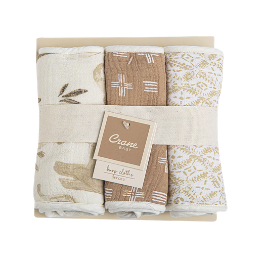 Crane Kendi 3 pc. Burp Cloths