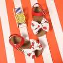Toddler/Kid Girl Sweet Style Floral Bow Design Soft Cork Buckle Sandals