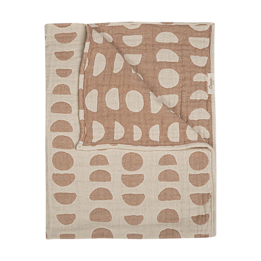 Crane Jacquard Blanket Copper Moon Phase