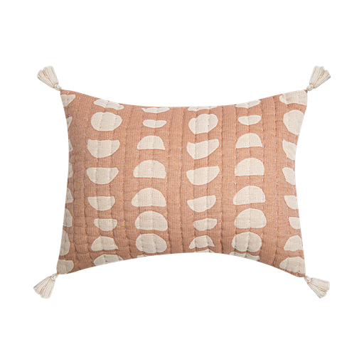 Crane Jacquard Pillow Copper Moon Phase