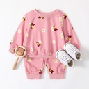 Baby Boy/Girl 2pcs Bear Print Sweatshirt and Pants Set