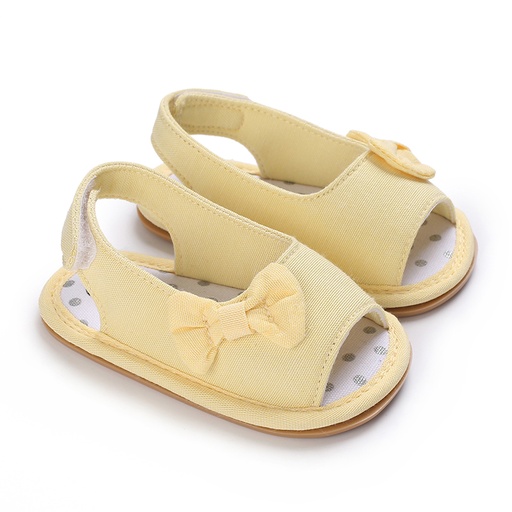 [WCL12-19515874] Baby / Toddler Girl Pretty Solid Bowknot Sandals
