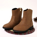 Toddler / Kid Fashion Embroidered Side Zipper Boots
