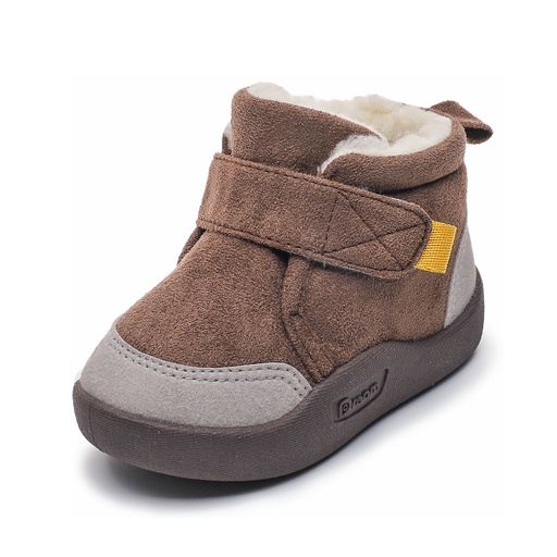 [WCL13-20117414] Toddler / Kid Colorblock Velcro Closure Fleece-lining Prewalker Shoes