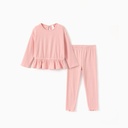 Toddler Girl 2pcs Ruffled Top and Pants Set