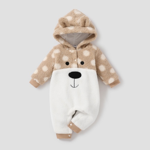 [WCL13-20707268] Baby Girl/Boy Animal Print Thick Long Sleeve Jumpsuit