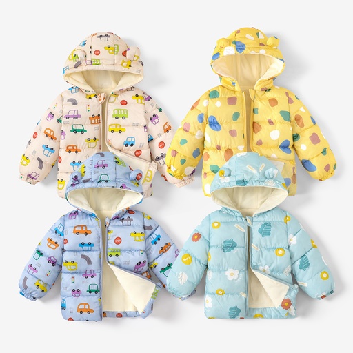 [WCL13-20702495] Toddler Boy/Girl Childlike Style Cotton-Padded Hooded Coat 