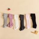 Baby / Toddler Girl Casual Solid Knitted Warm Pantyhose