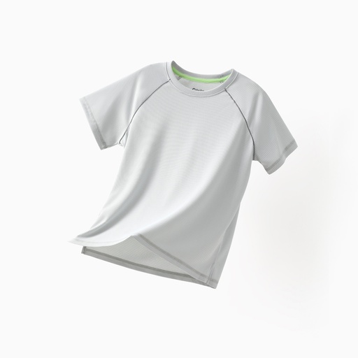 [SCL15-20915740] PatPat Lightflow™ Activewear Kid Boy Athletic Breathable Air-Grid Ultra Lightweight Short Sleeve T-Shirt