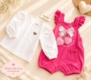 Sweet Cherry Bow Romper