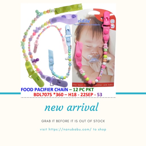 baby pacifier holder bead pacifier chain / pacifier clip(AC045)