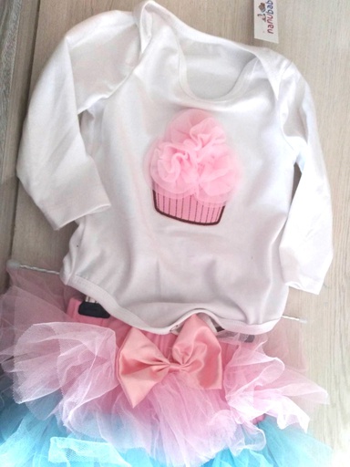 Pink Cupcake Baby Girl Clothes (KD1-041-WIN22)