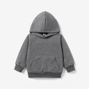 Toddler Boy/Girl Solid Color Textured Hoodie Sweatshirt