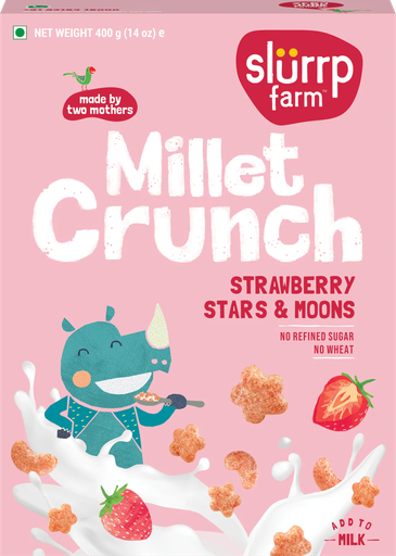 Slurrp Farm Strawberry Crunch- Stars & Moon 400g