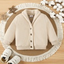 Baby Boy Casual Secret Button Long Sleeve Coat/Jacket 