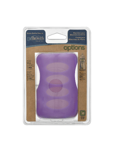 DR BROWN 9 oz / 270 ml Wide-Neck Glass Bottle Sleeve - Purple