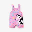 Baby Girl Sweet Animal Pattern Overalls 